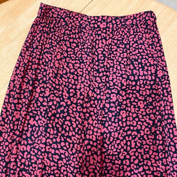 Joules Dresses & Skirts - Joules Bea Split Front Women’s Size 6 Pink Black Skirt Elastic‎ Waist